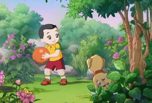 Trickfilm „Pyol Nam und sein Gummiball“
