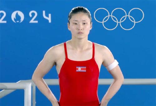 ２０２４年朝鮮民主主義人民共和国ＭＶＰ１０
飛び込み競技のキム・ミレ選手