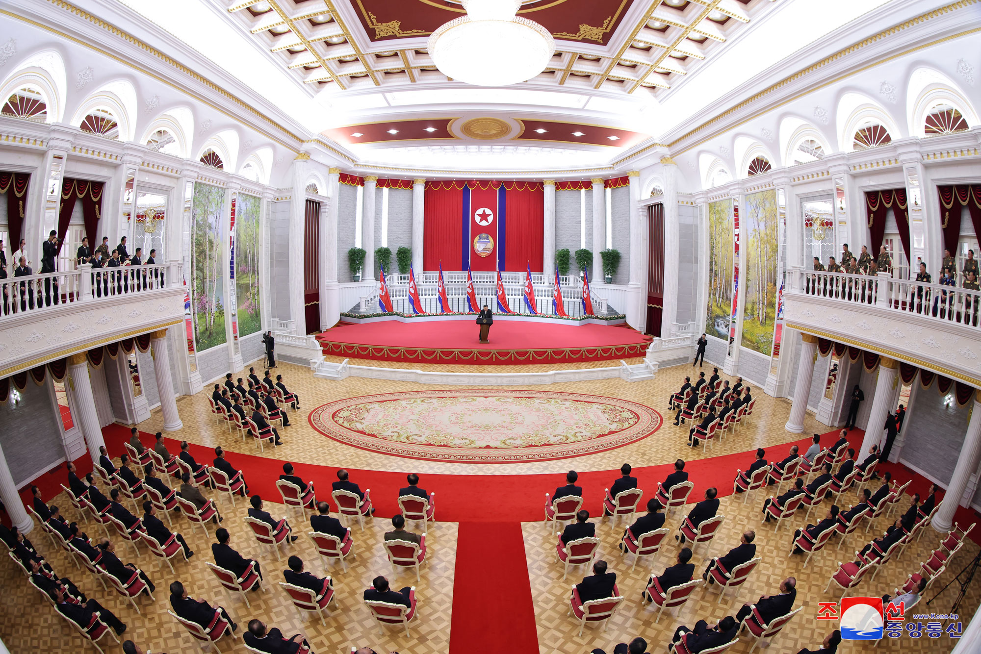 President of State Affairs <nobr><span style="font-size:110%;">Kim Jong Un</span></nobr> makes important speech on founding anniversary of DPRK