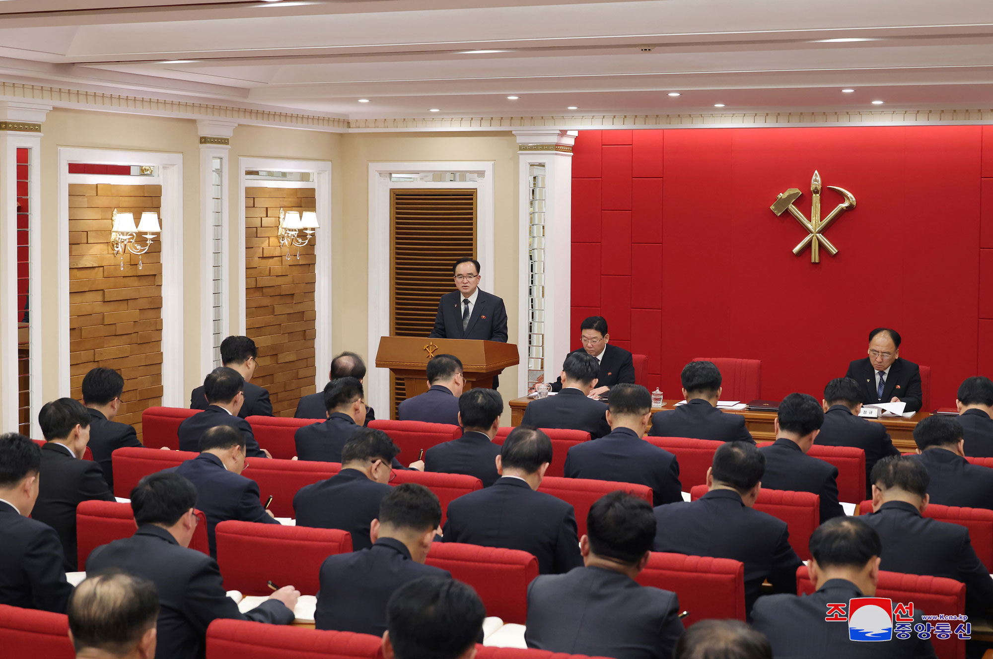 Report on Enlarged Meeting of Eleventh Plenary Meeting of Eighth Central Committee of WPK

 