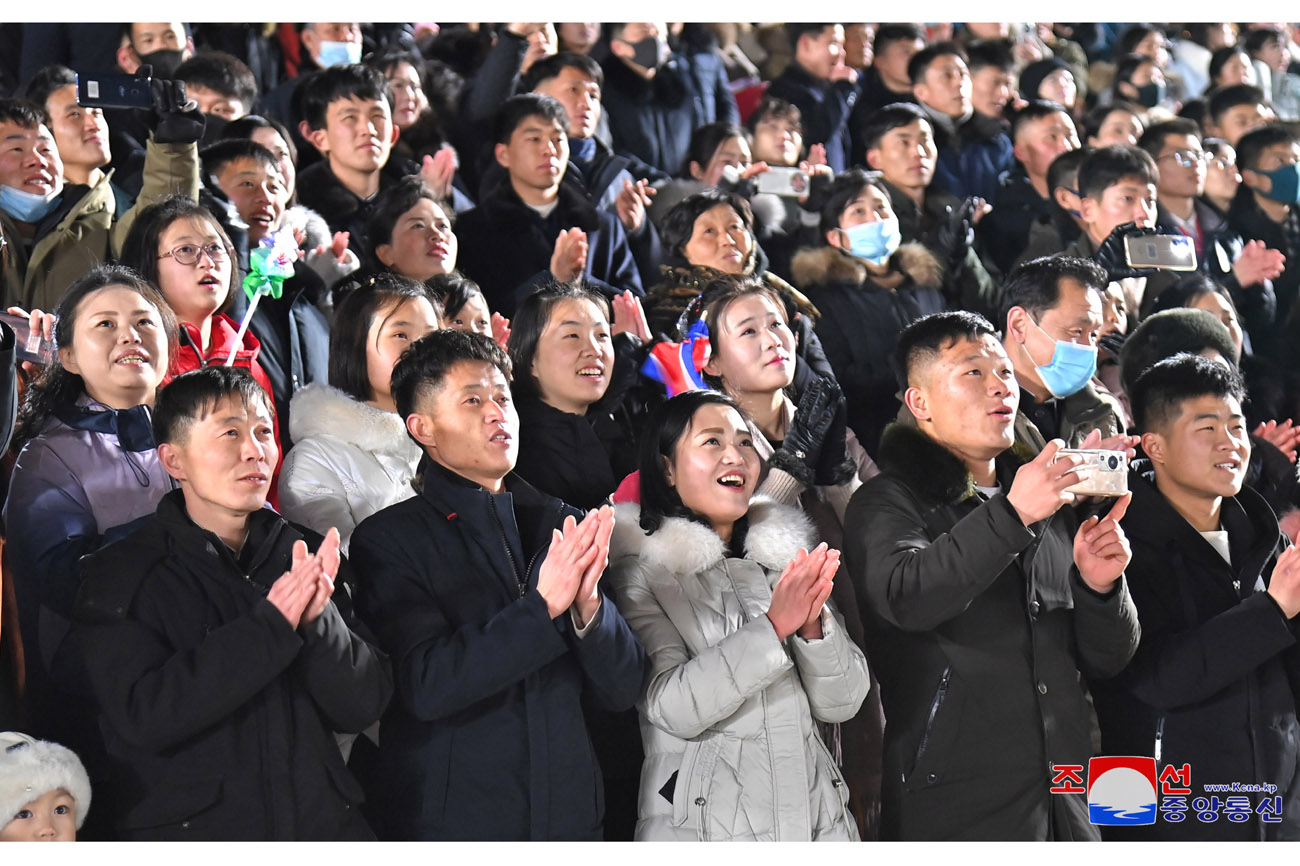 Evening gala held and fireworks set off