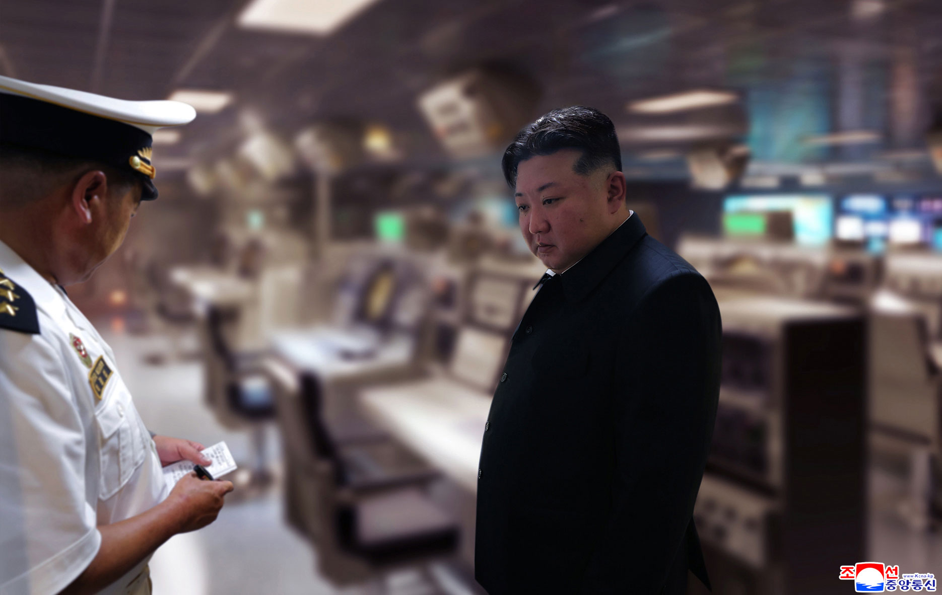 Respected Comrade Kim Jong Un visits Destroyer "Choe Hyon" and learns about training and life of sailors