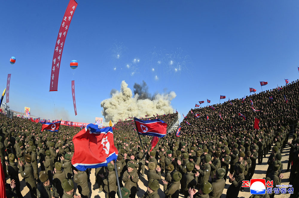 지방혁명의 전면적인 확대고조를 향한 새년도 투쟁의 기세찬 발화
은률군 지방발전정책대상건설착공식 성대히 진행