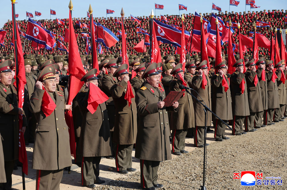 지방혁명의 전면적인 확대고조를 향한 새년도 투쟁의 기세찬 발화
은률군 지방발전정책대상건설착공식 성대히 진행