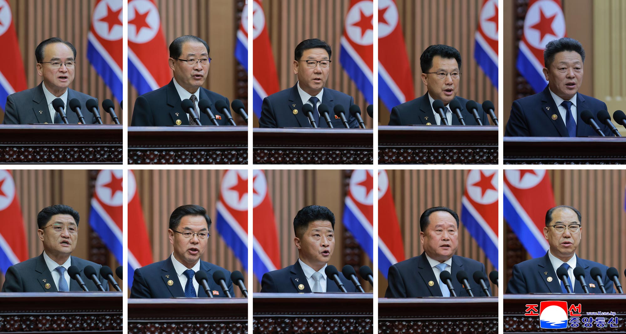 조선민주주의인민공화국 최고인민회의 제15기 제1차회의 2일회의 진행