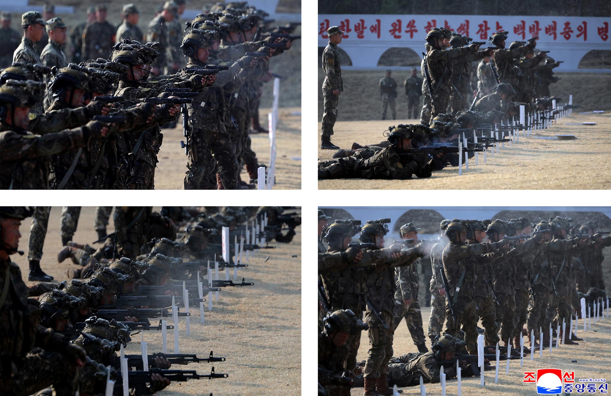 Уважаемый товарищ Ким Чен Ын ознакомился с тренировкой подразделений спецназа КНА всех ступеней