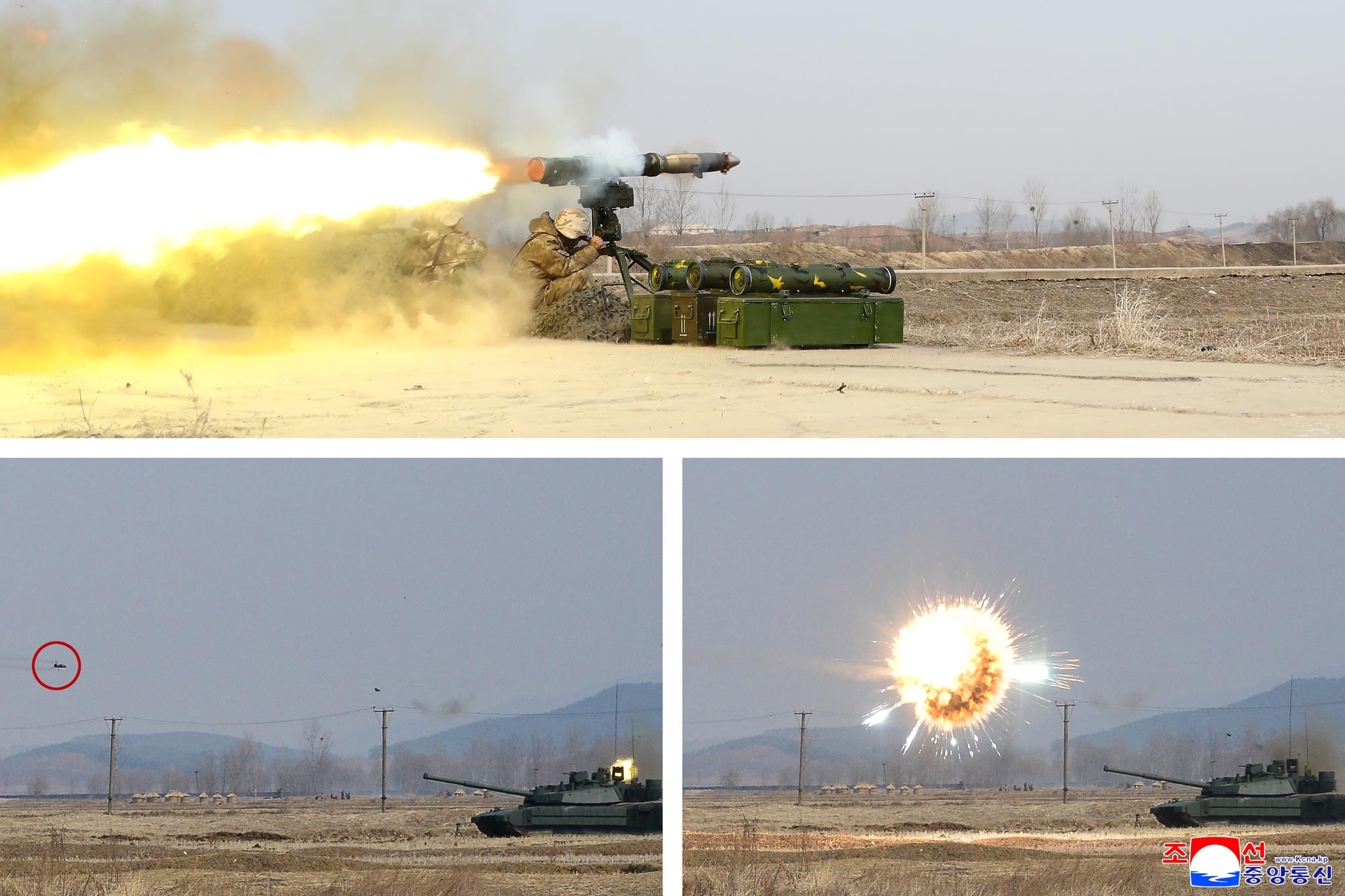 Уважаемый товарищ Ким Чен Ын наблюдал за испытанием, организованным Институтом бронетехники Академии национальной обороны