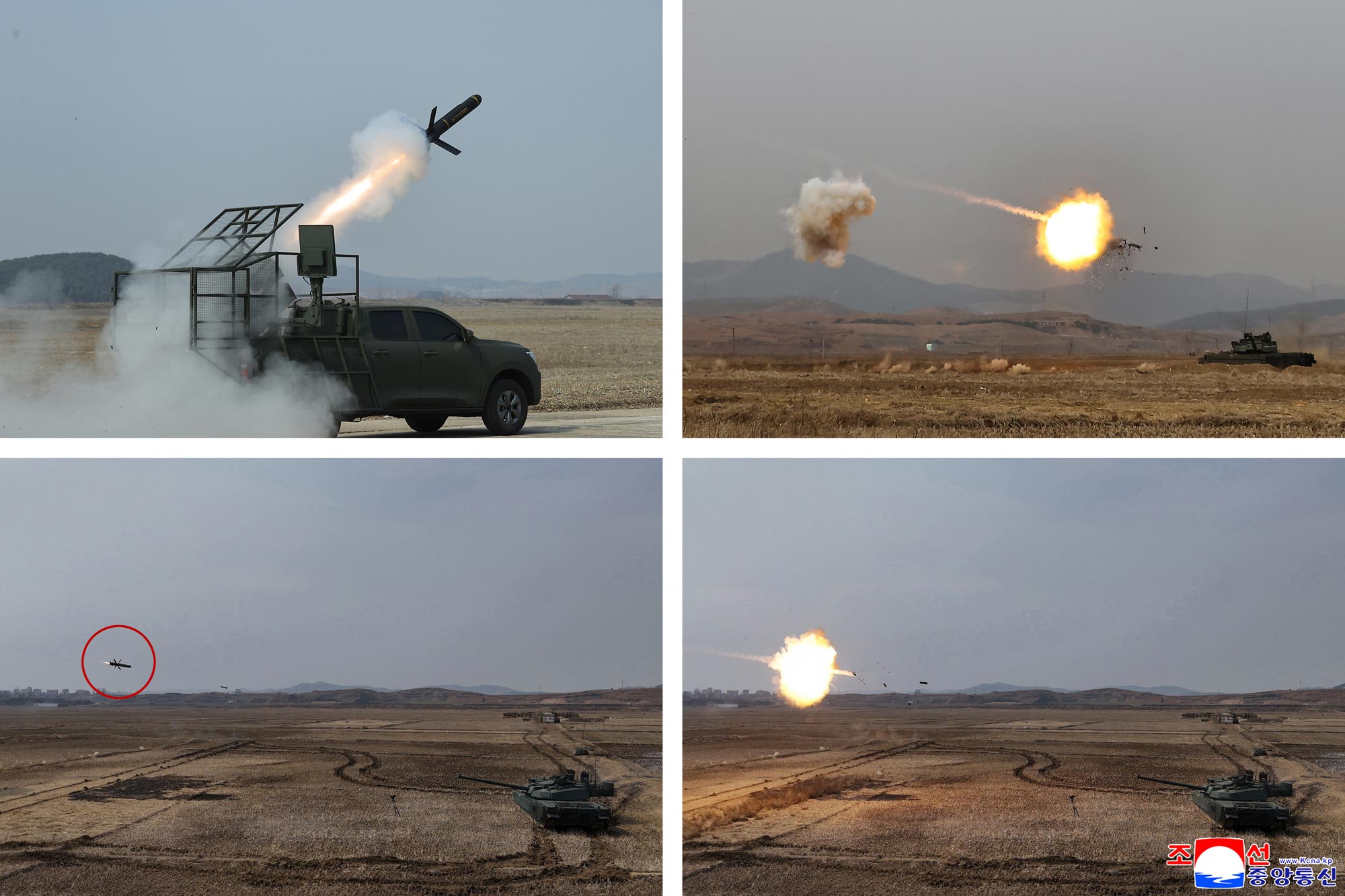 Уважаемый товарищ Ким Чен Ын наблюдал за испытанием, организованным Институтом бронетехники Академии национальной обороны