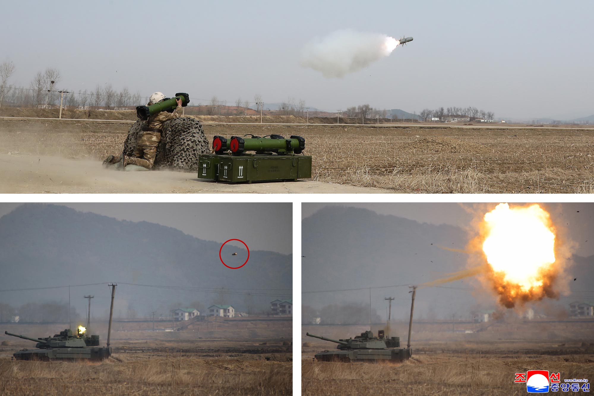 Уважаемый товарищ Ким Чен Ын наблюдал за испытанием, организованным Институтом бронетехники Академии национальной обороны