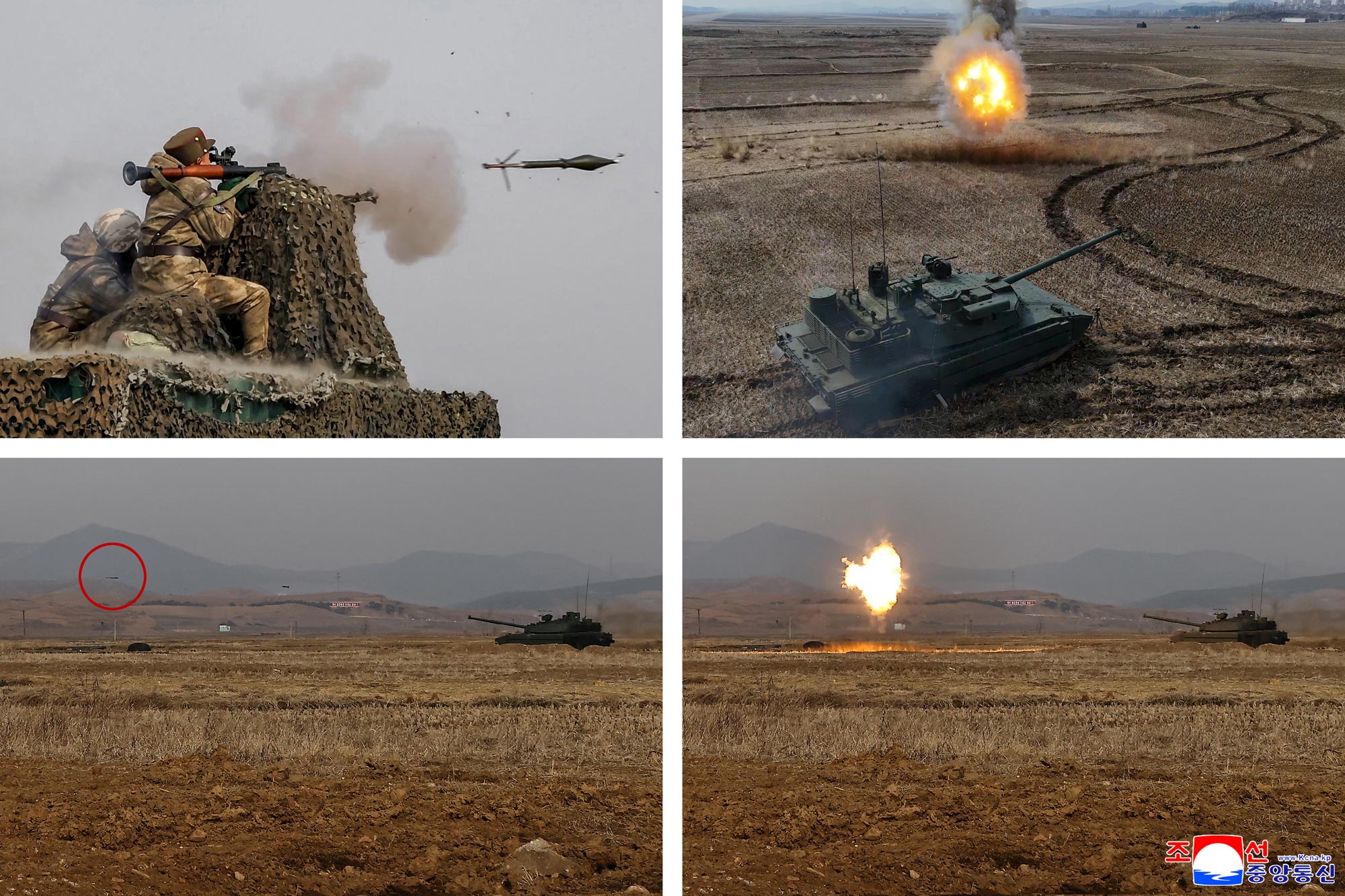 Уважаемый товарищ Ким Чен Ын наблюдал за испытанием, организованным Институтом бронетехники Академии национальной обороны